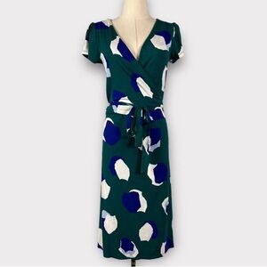 Boden Short Sleeve Summer Wrap Dress Size 6 Regular